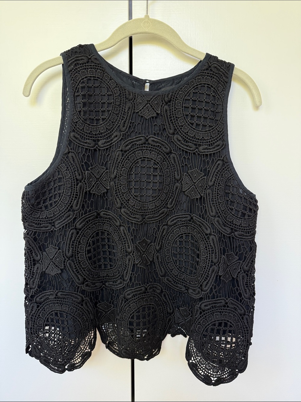 Banana Republic Black Crochet Lace Camisole